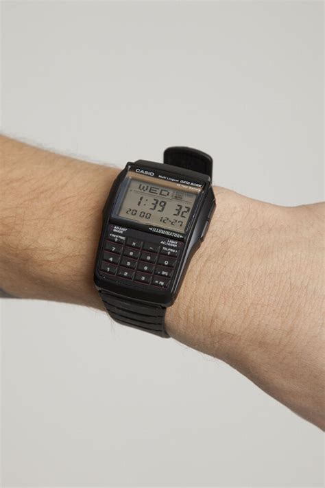 Watch Casio Data Bank Calculator Dbc Aes Calculator Silicone Black