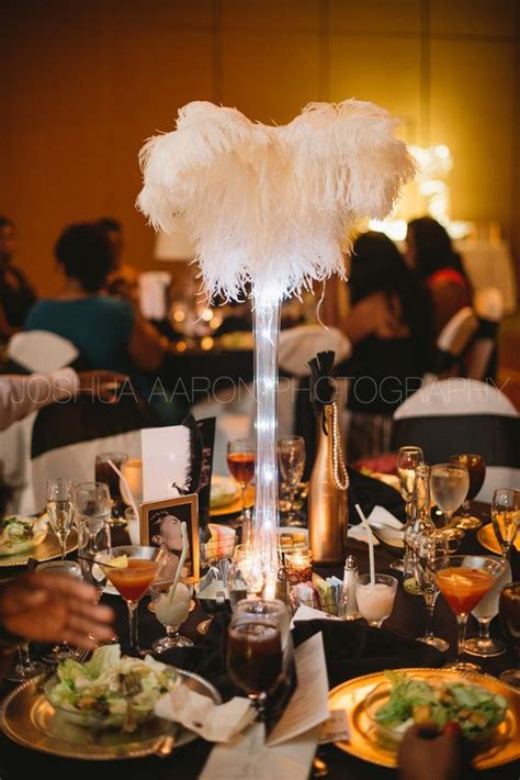 Reception Renaissance Wedding Feather Centerpieces Personal Celebration