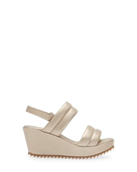 Pedro Garcia Fioralba Slingback Platform Wedge Sandal In White Lyst