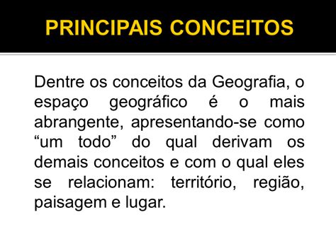 Imagens Principais Conceitos De Geografia