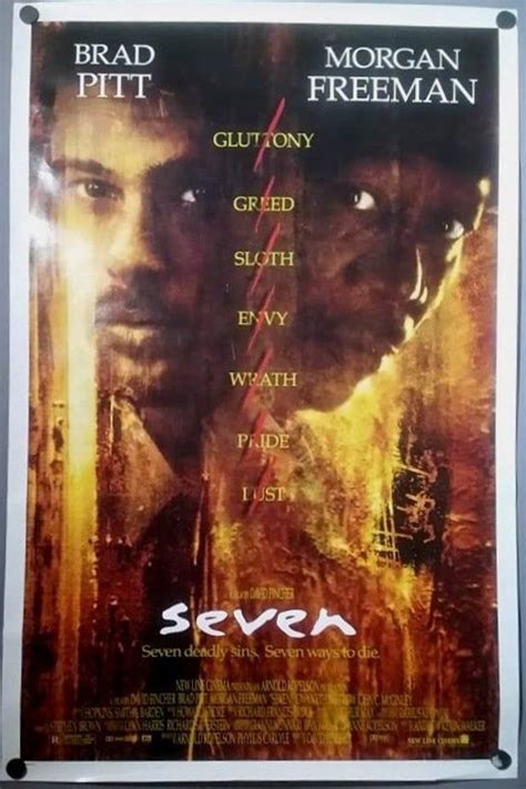 Original Vintage 1995 Seven Movie Poster | Seven movie, Film movie ...