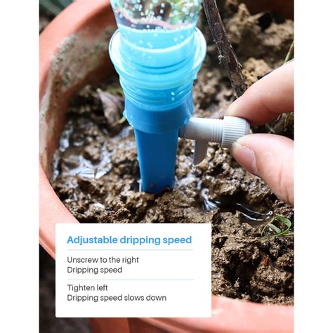 12pcs Self Watering Spikes Plant Waterer Automatic Vacation Drip Irrigation Watering Device