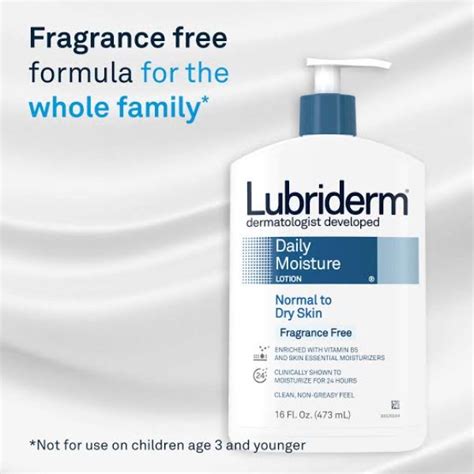 Lubriderm Daily Moisture Lotion Fragrance Free 473ml - Maxhub Pharmacy