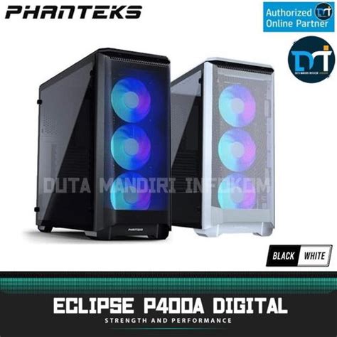 promo phanteks eclipse pa digital tempered glass black atx gaming