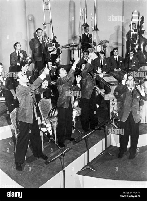 Glenn Miller 1904 1944 Namerican Bandleader With His Band C1940