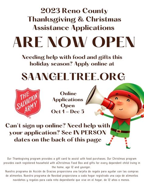 Salvation Army Angel Tree online applications open through December 5