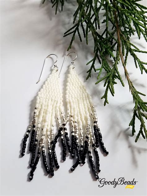 Diy Beaded Frilly Fringe Earrings With Free Pattern Tutorial Artofit