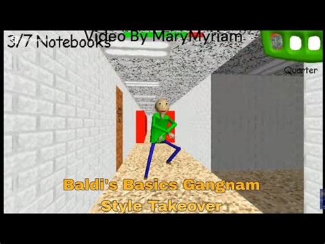 Baldi S Basics Gangnam Style Takeover Baldi S Basics Mod YouTube