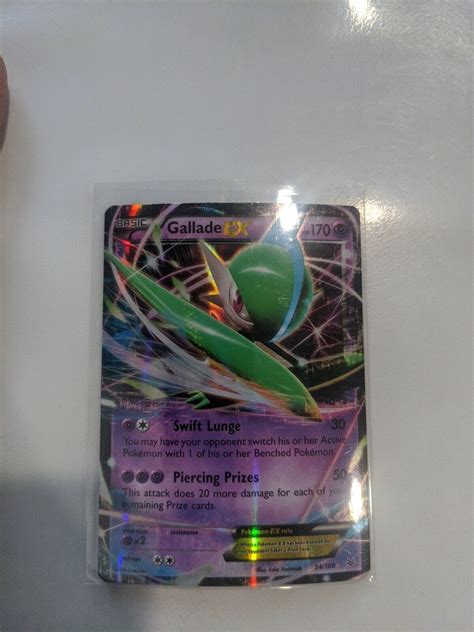 Pokemon Gallade EX 34 108 Roaring Skies Ultra Rare Holo Card Near