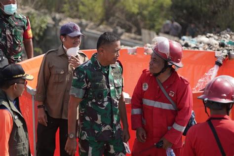 Pangdam Ix Udayana Tni Siap Bantu Pemda Dan Bpbd Atasi Kebakaran Tpa