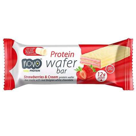 Novo Protein Wafer Bar With Belgian Chocolate 40g A1 Protein