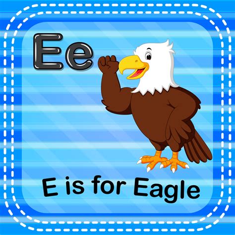 Flashcard Letter E Is For Eagle 10287923 Vector Art At Vecteezy