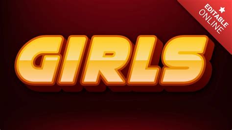 Girls King D Text Effect Generator