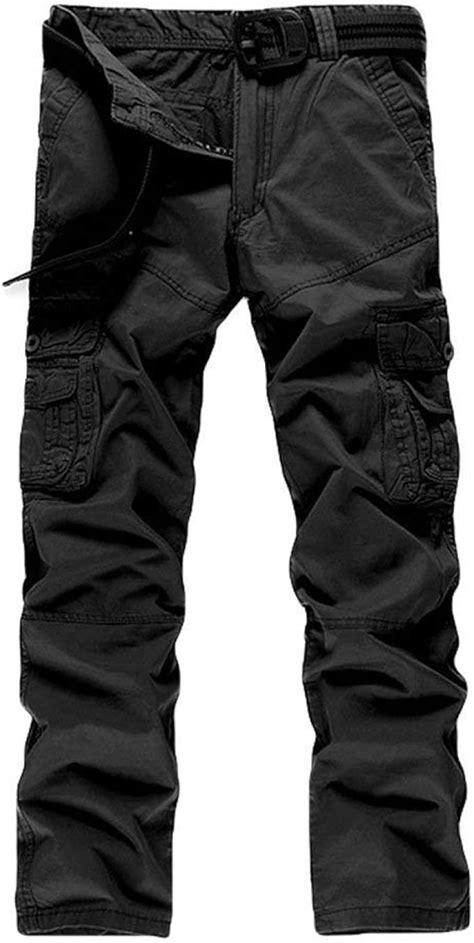 Emmay Unifarben Arbeitshose Herrenhose Viele Tasche Cargohose Outdoor