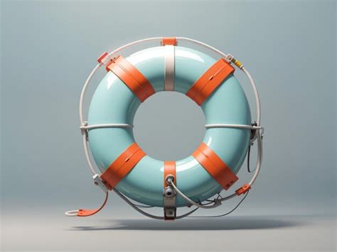 Premium Photo Lifebuoy D Render D Illustration Abstract