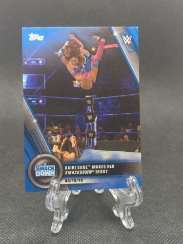 Kairi Sane Makes Her Smackdown Debut Blue Parallel 25 Topps WWE 2020