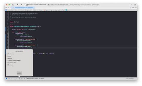 Debug For Visionos Using Xcode Simulator Visualizations