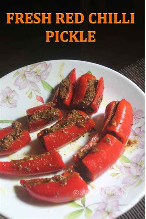 Stuffed Red Chilli Pickle Recipe Bharwa Lal Mirch Ka Achaar Recipe