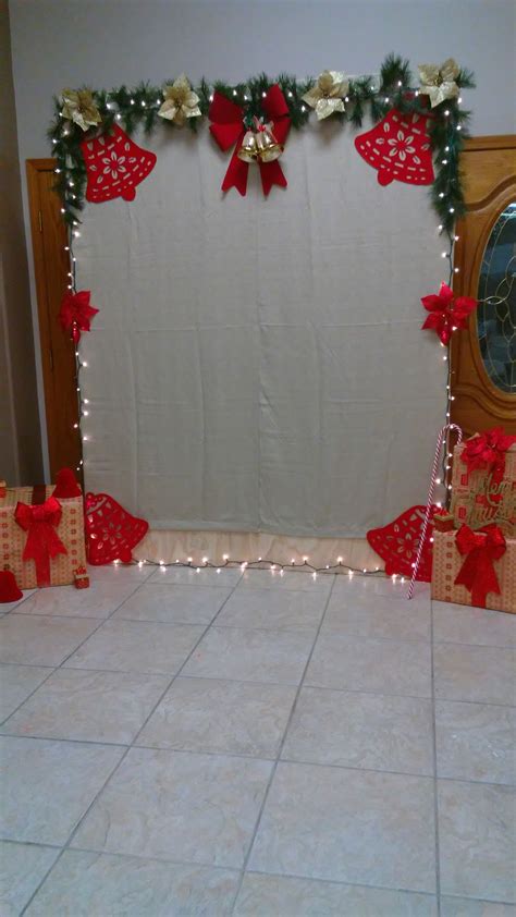 Diy Christmas Door Decorations Christmas Party Backdrop Tacky