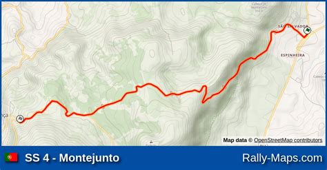 Ss Montejunto Stage Map Rally Internacional Tap Wrc