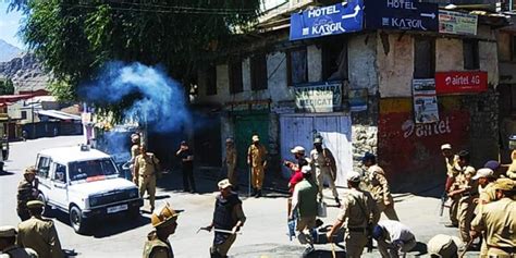 In Photos Protests Continue In Kargil Against Abrogation Of Article