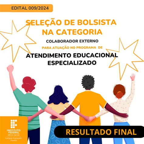 RESULTADO FINAL Seleção de bolsistas Napnee Instituto Federal de