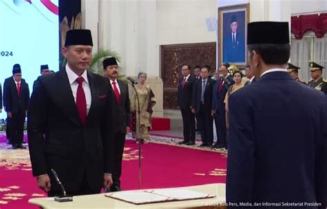 Jokowi Lantik Ahy Jadi Menteri Atr Bpn Hadi Tjahjanto Gantikan Mahfud Md