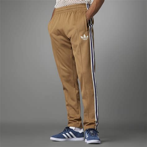 Adidas Adicolor 70s Striped Track Pants Brown Adidas SA