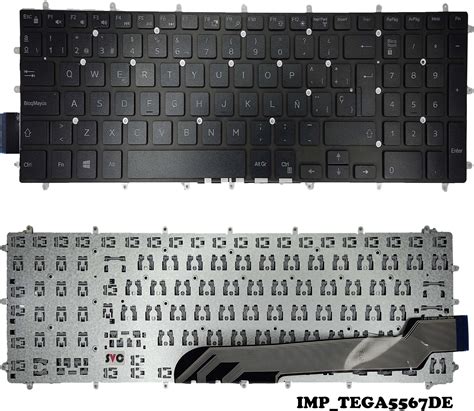 TECLADO DELL 15 5567 5565 5665 7567 7566 SIN FRAME GAMORA SP Serviclic