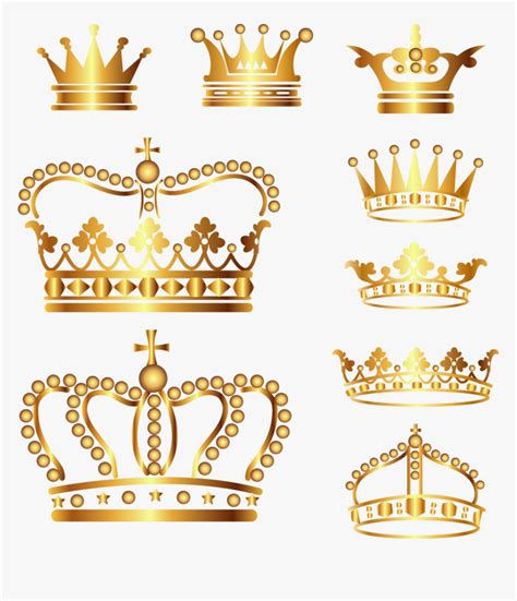 Crown Gold Clip Art - Transparent Background Gold Crown Png, Png ...