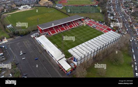 Aerial view of the County Ground, home of Swindon Town FC Stock Photo ...