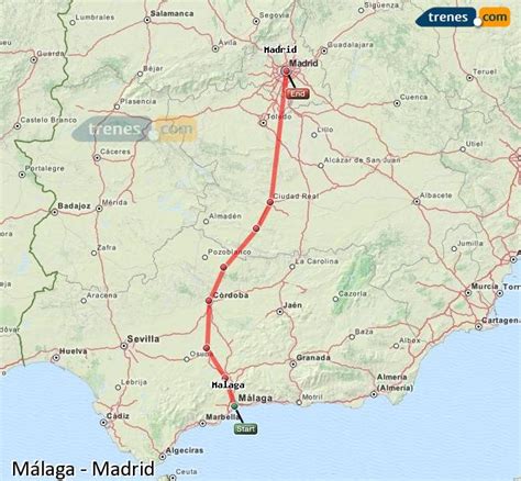 Trenes Málaga Madrid baratos, billetes desde 7,00 € - Trenes.com