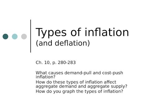 Ppt Types Of Inflation And Deflation Ch 10 P 280 283 What Causes