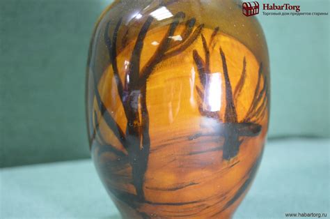 Купить Штоф керамический с рюмками. Керамика. Пейзажная роспись. СССР ...