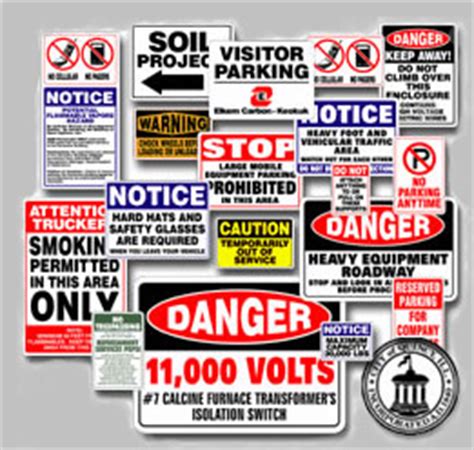 INDUSTRIAL SAFETY Signs OSHA