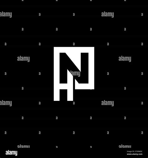 Hn Nh Logo Monogram Initial Letter Icon Vector Alphabet Logo