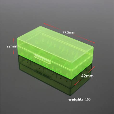 2pcs Plastic Battery Protective Storage Boxes Cases Holder For 18650 ...