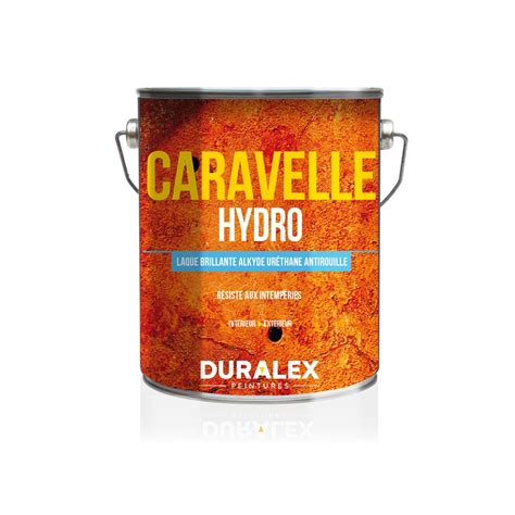 Laque Acrylique Antirouille De Finition Caravelle Hydro Noir 3L