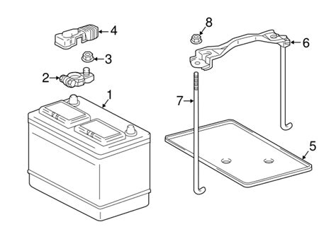 2005 2023 Toyota Tacoma Battery Hold Down Frame 74404 04050 Camelback