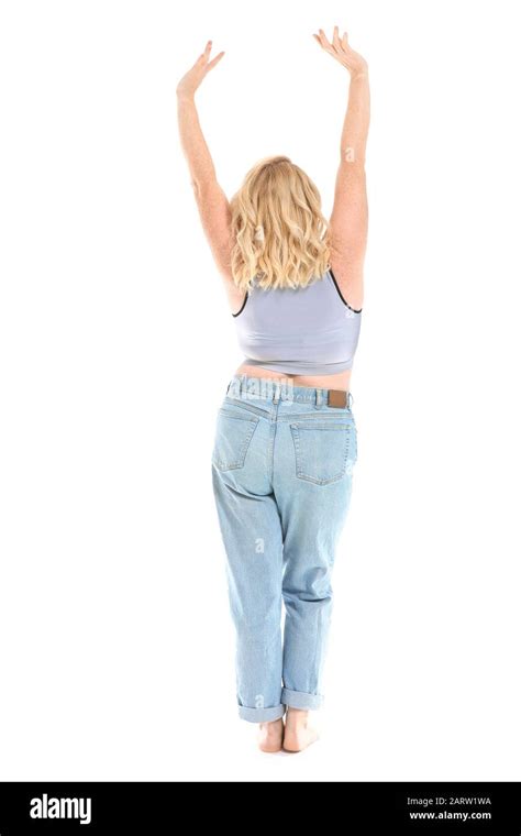 Curvy Mature Woman Cut Out Stock Images Pictures Alamy