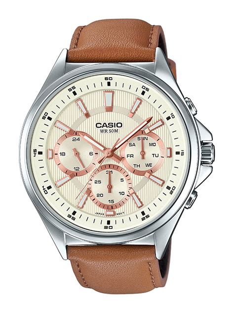 Buy Casio Enticer Men Brown Analogue Watches A1075 MTP E303L 9AVDF