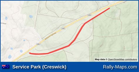 Service Park Creswick Stage Map Repco Reliability Trial 1979 🌍