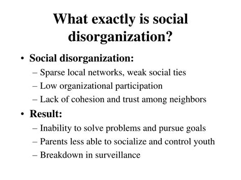 Ppt Social Disorganization Theory Powerpoint Presentation Free Download Id 6798264