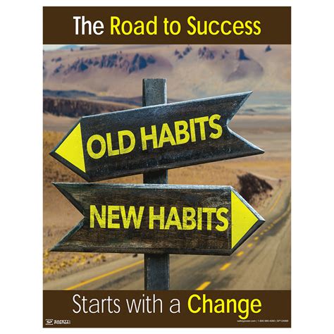 Safety Poster - The Road To Success Starts With A Change - CS643086