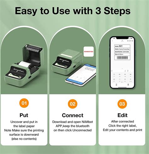 Niimbot B Portable Thermal Label Printer For Clothing Address