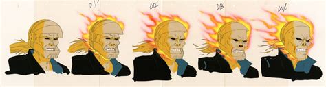 Ghost Rider Production Cel Transformation Sequence - ID: may22309 | Van ...