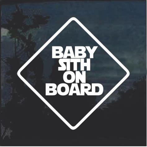 Baby Sith On Board Window Decal Sticker Custom Made In The Usa Fast