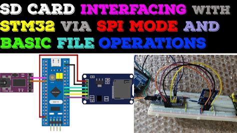 Sd Card Using Spi In Stm32 Cube Ide File Handling Uart Youtube