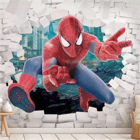 Papel De Parede D Homem Aranha Entrando Parede Mx M Parcelamento