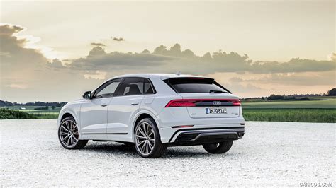 Audi Q8 TFSI e | 2021MY Plug-In Hybrid (Color: Glacier White) | Rear ...